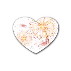 Fireworks Triangle Star Space Line Heart Coaster (4 Pack)  by Mariart