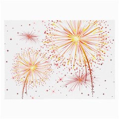 Fireworks Triangle Star Space Line Large Glasses Cloth (2-side) by Mariart