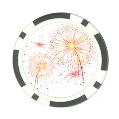 Fireworks Triangle Star Space Line Poker Chip Card Guard by Mariart