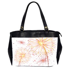 Fireworks Triangle Star Space Line Office Handbags (2 Sides)  by Mariart