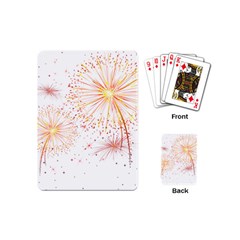 Fireworks Triangle Star Space Line Playing Cards (mini) 