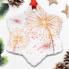 Fireworks Triangle Star Space Line Ornament (snowflake)