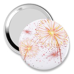 Fireworks Triangle Star Space Line 3  Handbag Mirrors by Mariart