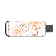 Fireworks Triangle Star Space Line Portable Usb Flash (one Side)