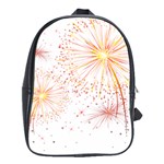 Fireworks Triangle Star Space Line School Bag (XL) Front