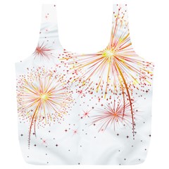 Fireworks Triangle Star Space Line Full Print Recycle Bags (l)  by Mariart