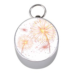 Fireworks Triangle Star Space Line Mini Silver Compasses by Mariart