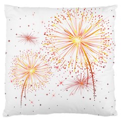 Fireworks Triangle Star Space Line Standard Flano Cushion Case (one Side) by Mariart