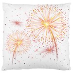 Fireworks Triangle Star Space Line Large Flano Cushion Case (One Side) Front