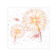 Fireworks Triangle Star Space Line Small Satin Scarf (square) by Mariart