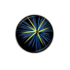 Fireworks Blue Green Black Happy New Year Hat Clip Ball Marker (10 Pack) by Mariart