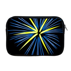 Fireworks Blue Green Black Happy New Year Apple Macbook Pro 17  Zipper Case