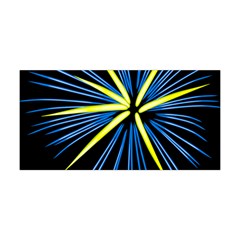 Fireworks Blue Green Black Happy New Year Yoga Headband by Mariart