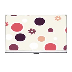 Polka Dots Flower Floral Rainbow Business Card Holders