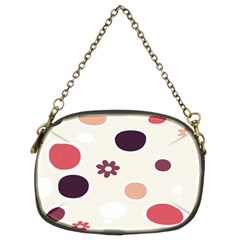 Polka Dots Flower Floral Rainbow Chain Purses (two Sides) 