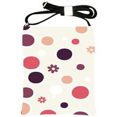 Polka Dots Flower Floral Rainbow Shoulder Sling Bags