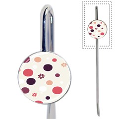 Polka Dots Flower Floral Rainbow Book Mark by Mariart