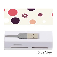 Polka Dots Flower Floral Rainbow Memory Card Reader (stick) 