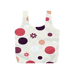 Polka Dots Flower Floral Rainbow Full Print Recycle Bags (s) 