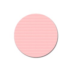 Red Polka Dots Line Spot Magnet 3  (round)