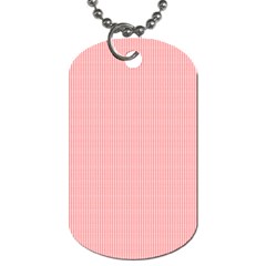 Red Polka Dots Line Spot Dog Tag (one Side) by Mariart