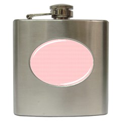 Red Polka Dots Line Spot Hip Flask (6 Oz)