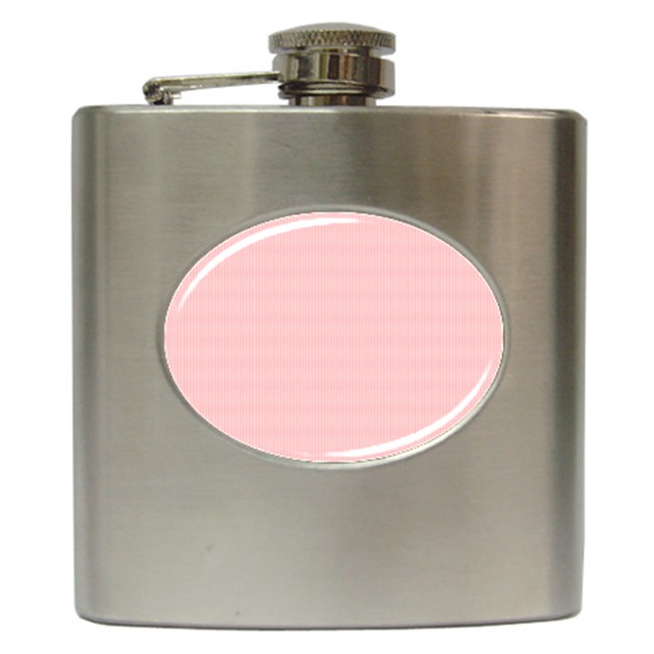 Red Polka Dots Line Spot Hip Flask (6 oz)