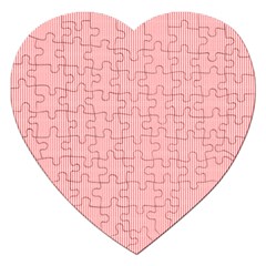 Red Polka Dots Line Spot Jigsaw Puzzle (heart) by Mariart