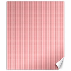 Red Polka Dots Line Spot Canvas 8  X 10  by Mariart