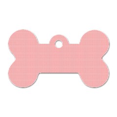 Red Polka Dots Line Spot Dog Tag Bone (one Side) by Mariart