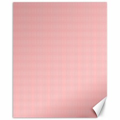 Red Polka Dots Line Spot Canvas 11  X 14  