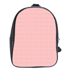 Red Polka Dots Line Spot School Bag (large)