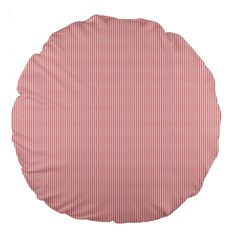 Red Polka Dots Line Spot Large 18  Premium Round Cushions by Mariart