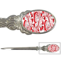 Red Flower Floral Leaf Letter Openers by Mariart