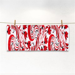 Red Flower Floral Leaf Cosmetic Storage Cases by Mariart