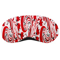 Red Flower Floral Leaf Sleeping Masks by Mariart