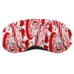 Red Flower Floral Leaf Sleeping Masks Front