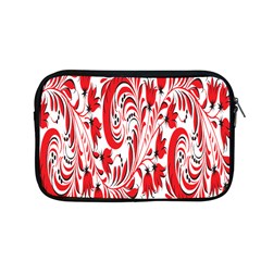 Red Flower Floral Leaf Apple Macbook Pro 13  Zipper Case by Mariart