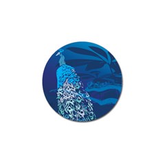 Peacock Bird Blue Animals Golf Ball Marker