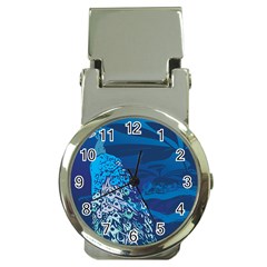 Peacock Bird Blue Animals Money Clip Watches by Mariart