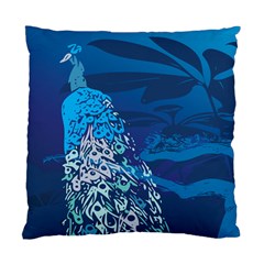 Peacock Bird Blue Animals Standard Cushion Case (one Side)