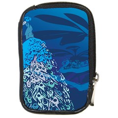 Peacock Bird Blue Animals Compact Camera Cases by Mariart