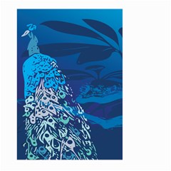 Peacock Bird Blue Animals Large Garden Flag (two Sides)