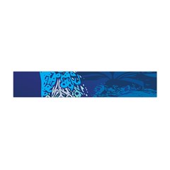 Peacock Bird Blue Animals Flano Scarf (mini)