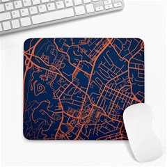 Virginia Map Art City Large Mousepads