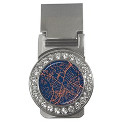 Virginia Map Art City Money Clips (cz)  by Mariart