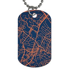 Virginia Map Art City Dog Tag (one Side)