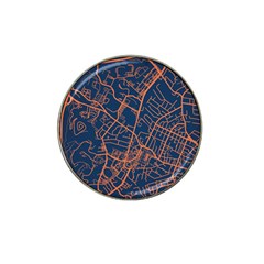 Virginia Map Art City Hat Clip Ball Marker by Mariart