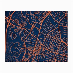 Virginia Map Art City Small Glasses Cloth by Mariart