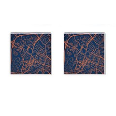 Virginia Map Art City Cufflinks (square)